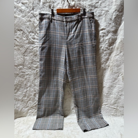 Lauren Ralph Lauren Plaid Trouser Wide Pants size 8 - Picture 5 of 13